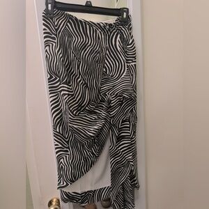 Bailey 44 faux wrap, side zip, lined skirt, pencil fit, hugs  n flattering